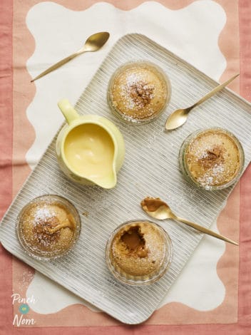 Biscoff Lava Cakes pinchofnom.com