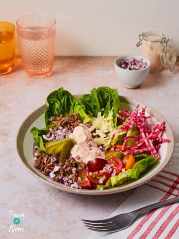 Burger in a Bowl pinchofnom.com