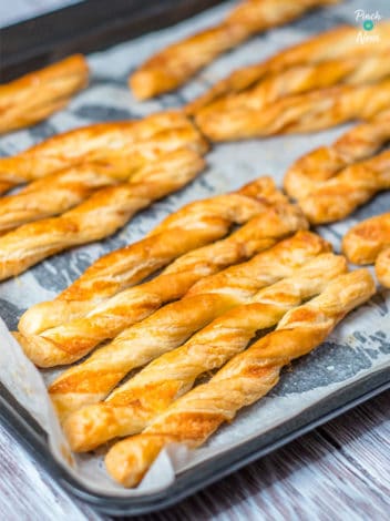 Cheese Twists pinchofnom.com