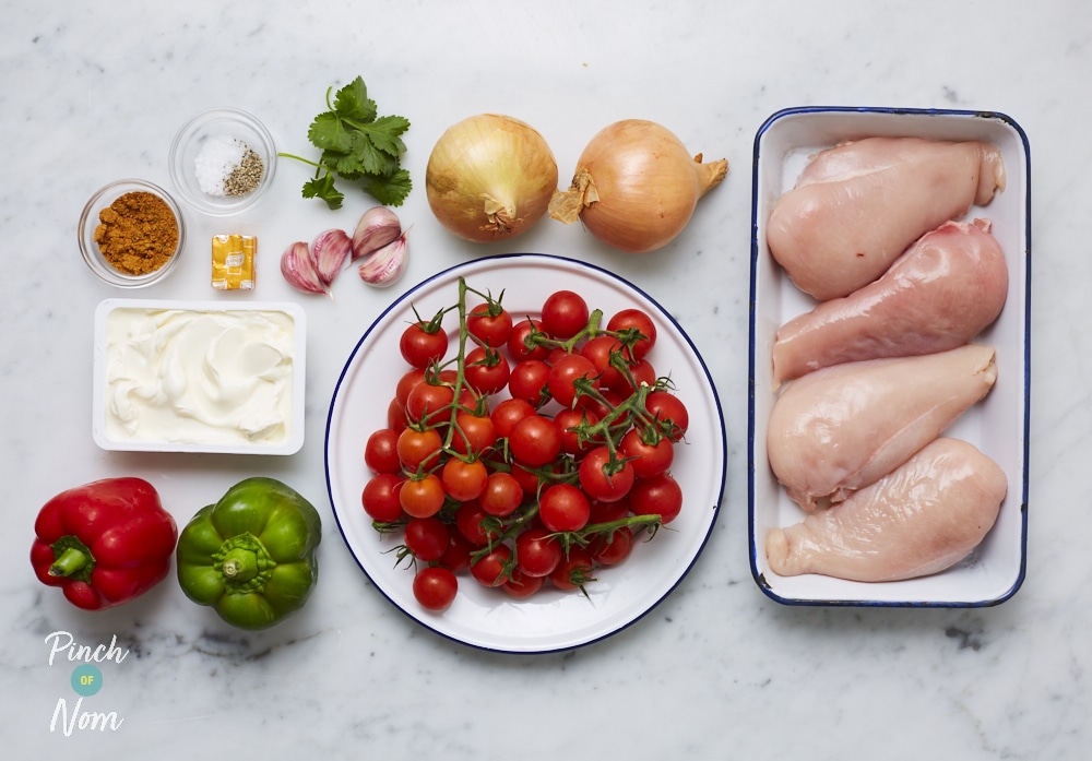 Creamy Fajita Chicken - Pinch of Nom Slimming Recipes