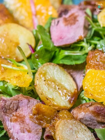 Duck and Orange Salad pinchofnom.com