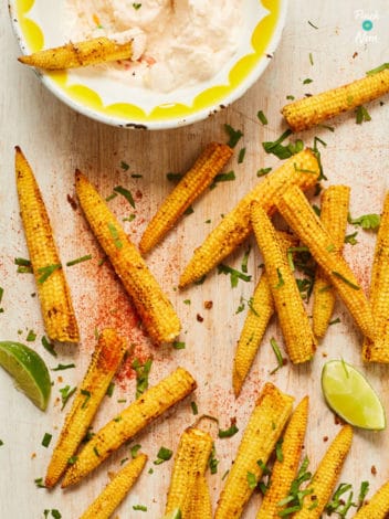 Mexican-style Baby Corn pinchofnom.com