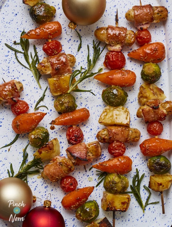 Pigs in Blankets Skewers pinchofnom.com