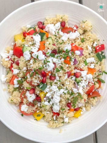 Rainbow Couscous pinchofnom.com