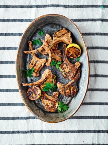 Sumac Lamb Chops pinchofnom.com