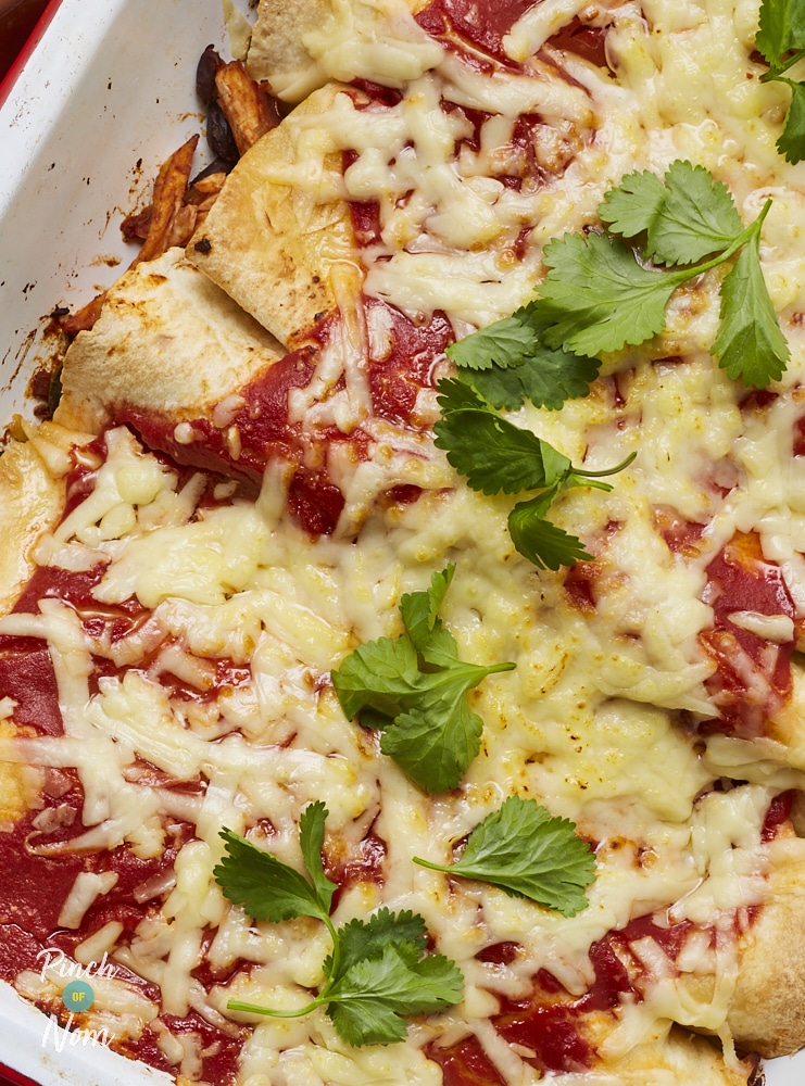 Turkey Enchiladas - Pinch of Nom Slimming Recipes