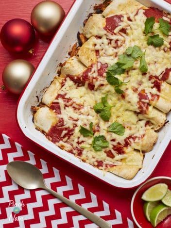 Turkey Enchiladas pinchofnom.com