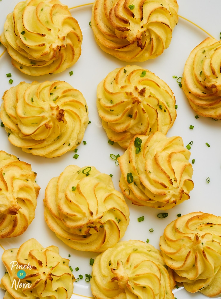 Baked Mash Swirls - Pinch of Nom Slimming Recipes