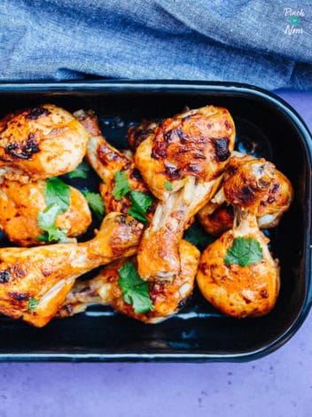 Chicken Tikka Drumsticks pinchofnom.com