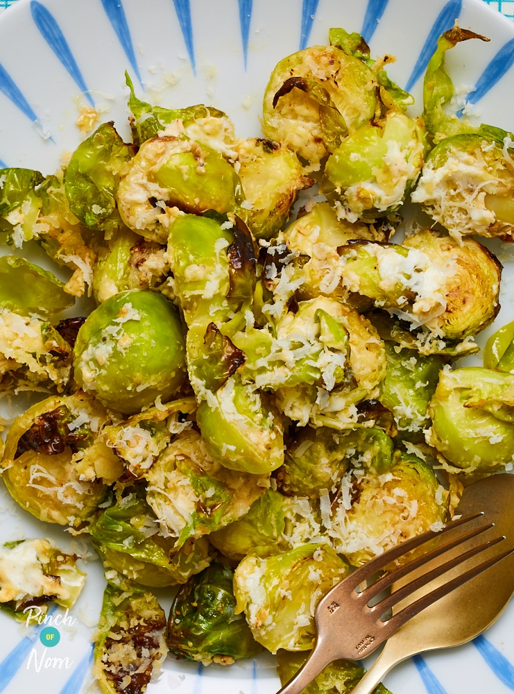 Creamy Garlic Sprouts - Pinch of Nom Slimming Recipes