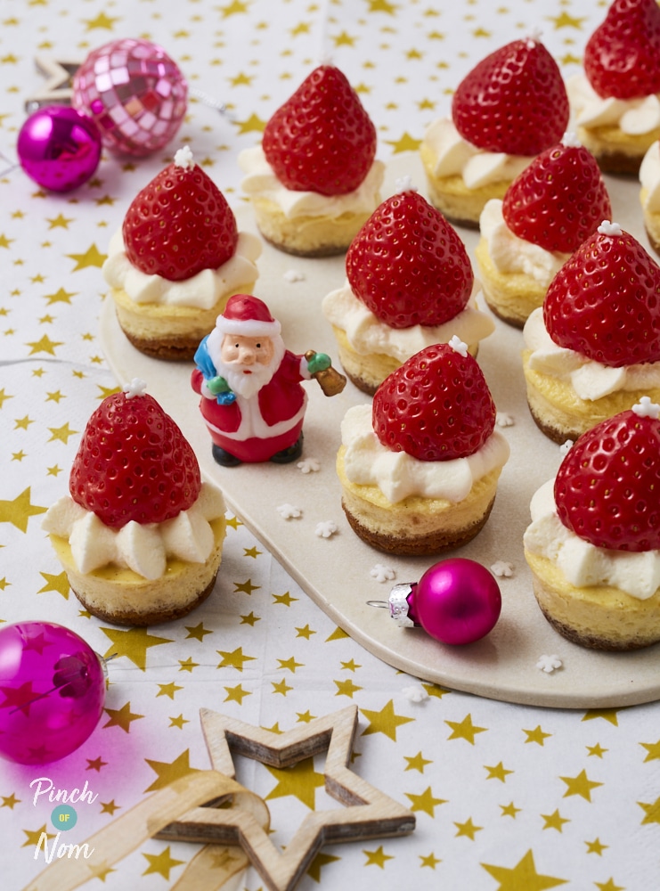 New York Cheesecake Santas - Pinch of Nom Slimming Recipes