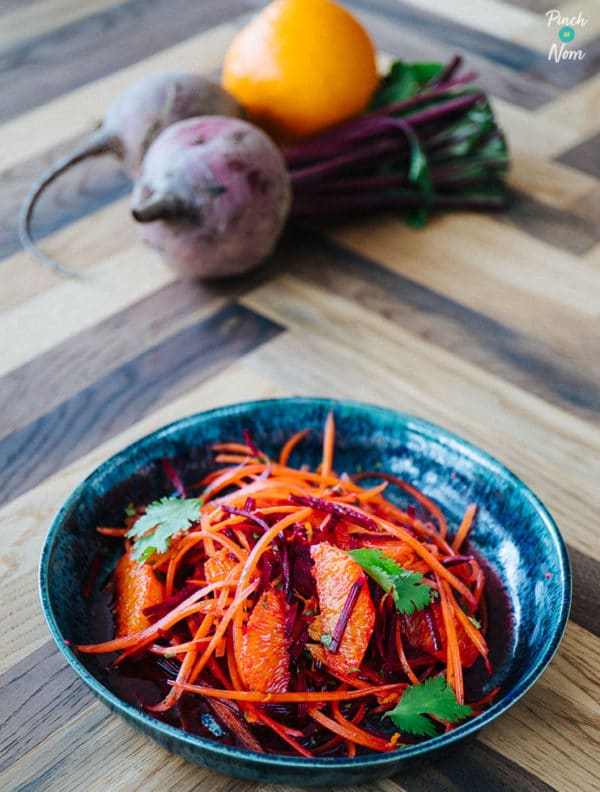 Orange, Carrot and Beetroot Salad pinchofnom.com