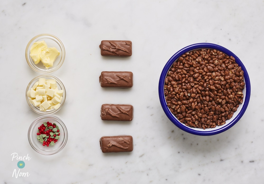 Rice Krispie Christmas Puds - Pinch of Nom Slimming Recipes