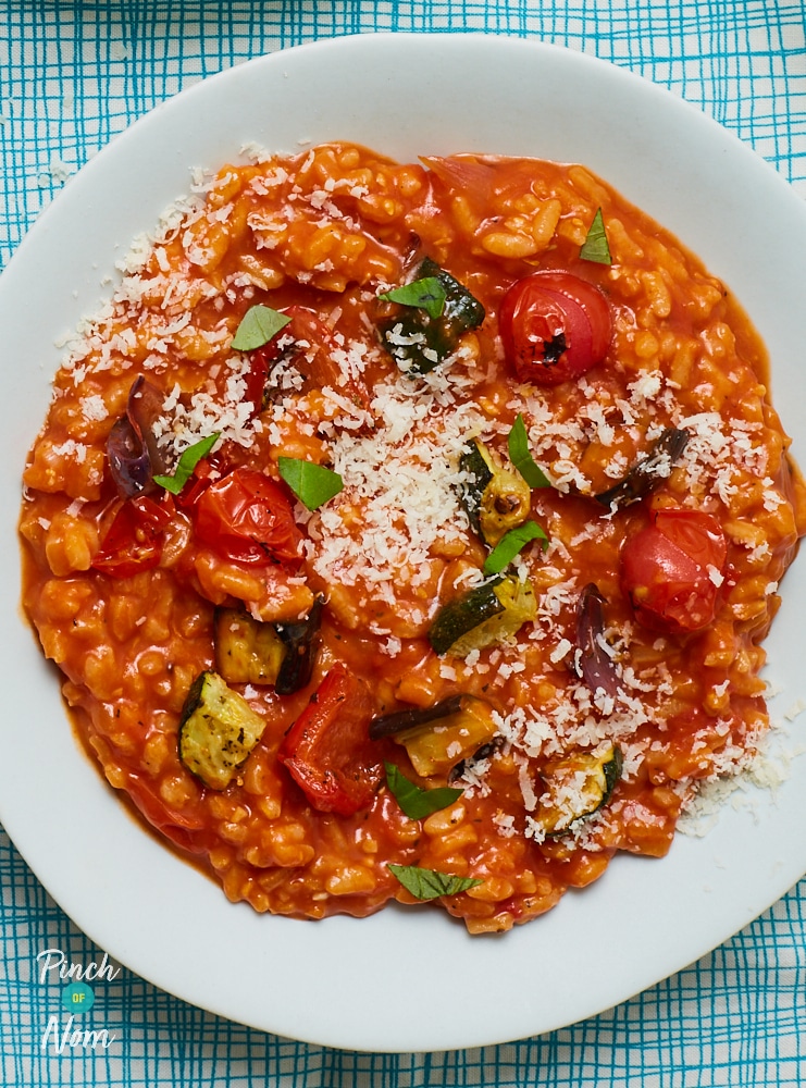 Roasted Vegetable Risotto - Pinch of Nom Slimming Recipes