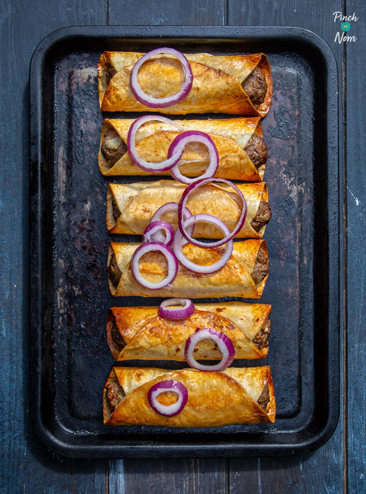 Seekh Kebab Roll - Pinch of Nom Slimming Recipes