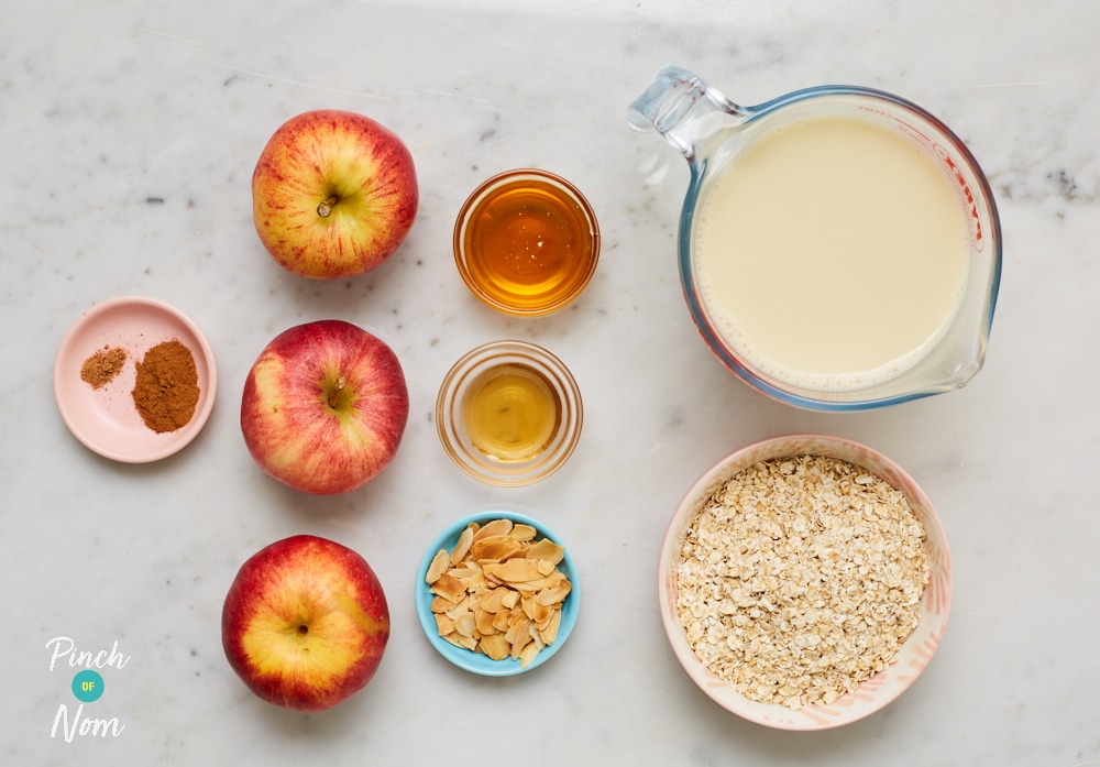 Apple Pie Porridge - Pinch of Nom Slimming Recipes