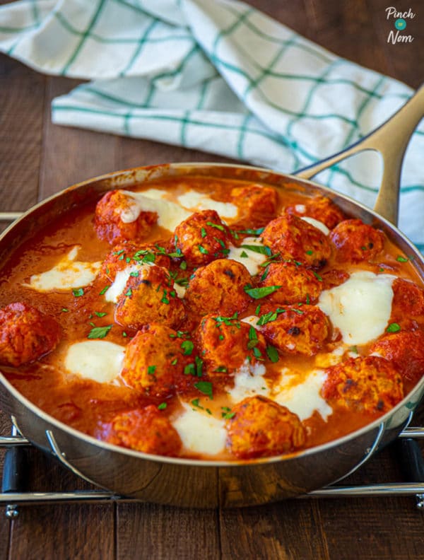 Chipotle Turkey Meatballs pinchofnom.com