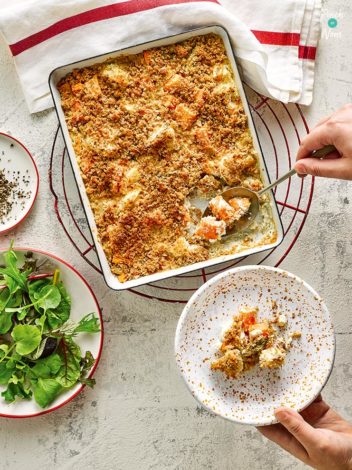 Creamy Vegetable Bake pinchofnom.com