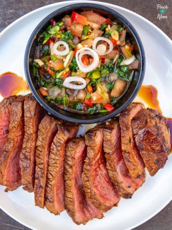 Crying Tiger Beef pinchofnom.com