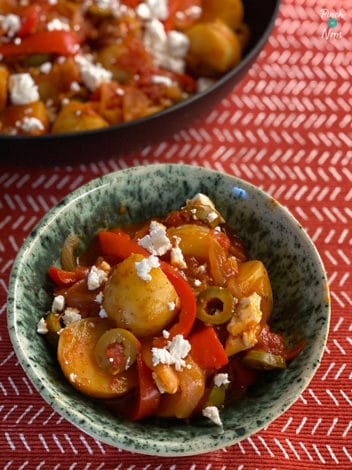 Greek Potato Stew pinchofnom.com