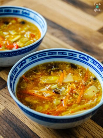 Hot and Sour Soup pinchofnom.com