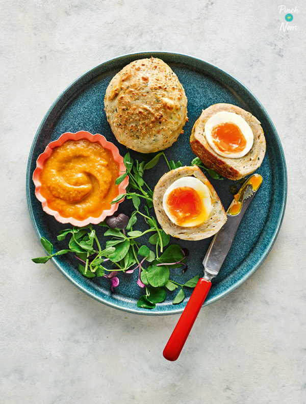 Katsu Chicken Scotch Eggs pinchofnom.com