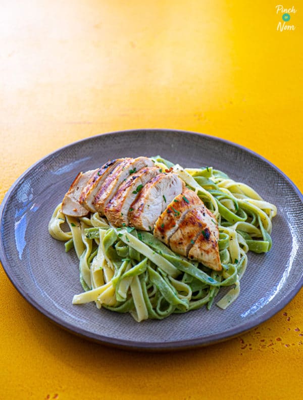 Lemon and Pepper Chicken Tagliatelle pinchofnom.com