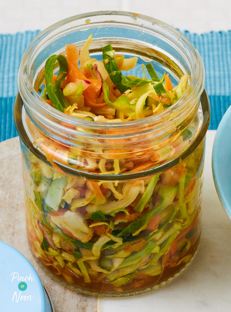 Quick Kimchi Style Slaw - Pinch of Nom Slimming Recipes