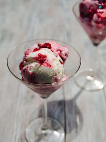 Raspberry and Elderflower Swirl pinchofnom.com