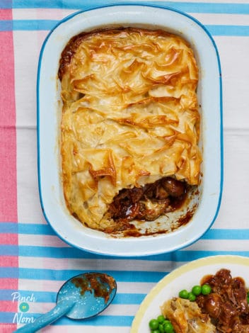 Steak and Stilton Pie pinchofnom.com