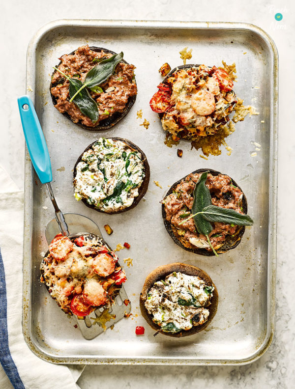 Stuffed Mushrooms pinchofnom.com