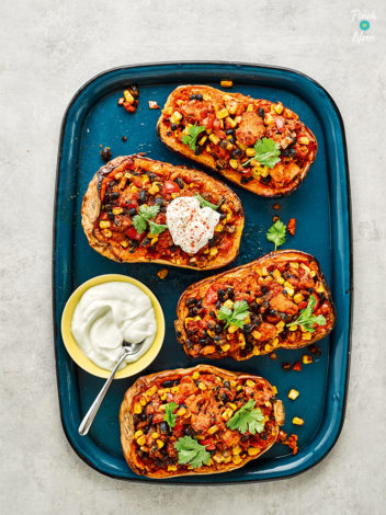 Stuffed Squash pinchofnom.com