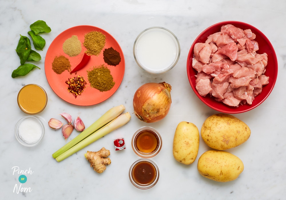 Thai Style Pork Curry - Pinch of Nom Slimming Recipes