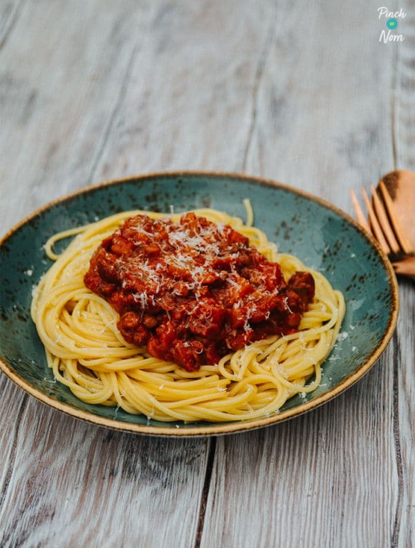 Veggie Spaghetti Bolognese pinchofnom.com