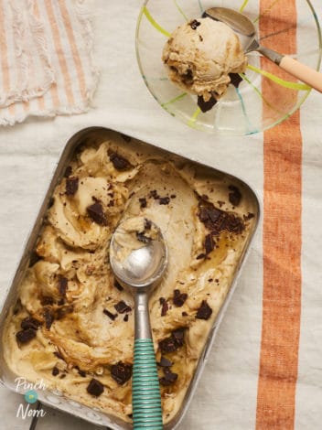 Peanut Butter and Banana Ice Cream pinchofnom.com