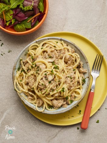 Sausage Carbonara pinchofnom.com