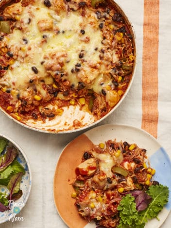 Tex Mex Chicken Casserole pinchofnom.com