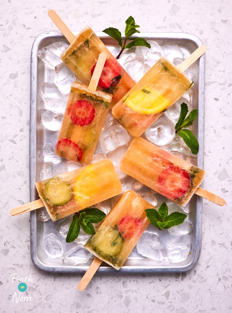 Pimms Lolly Ice - Pinch of Nom Slimming Recipes