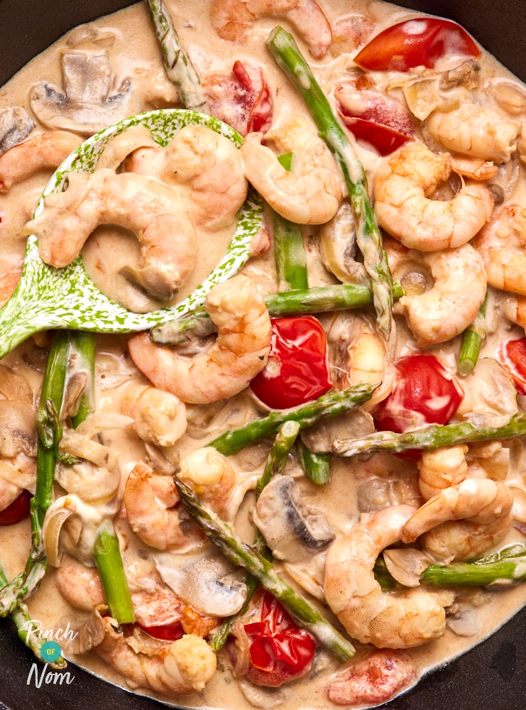 Creamy Garlic Prawns - Pinch of Nom Slimming Recipes