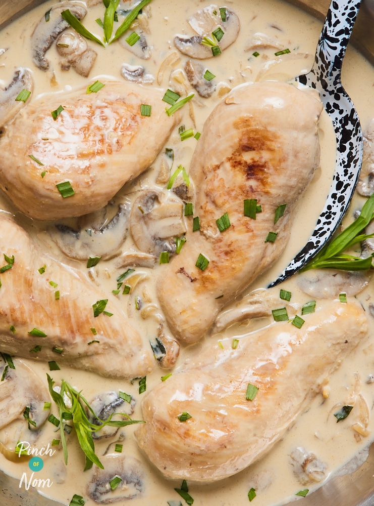 Creamy Tarragon Chicken - Pinch of Nom Slimming Recipes
