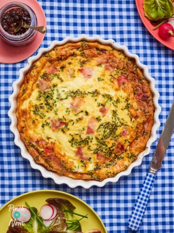 Ploughman’s Quiche pinchofnom.com