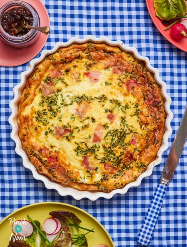 Ploughman’s Quiche pinchofnom.com