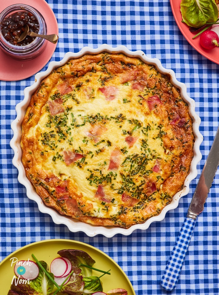 Ploughman's Quiche - Pinch of Nom Slimming Recipes