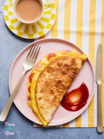 Breakfast Quesadilla pinchofnom.com