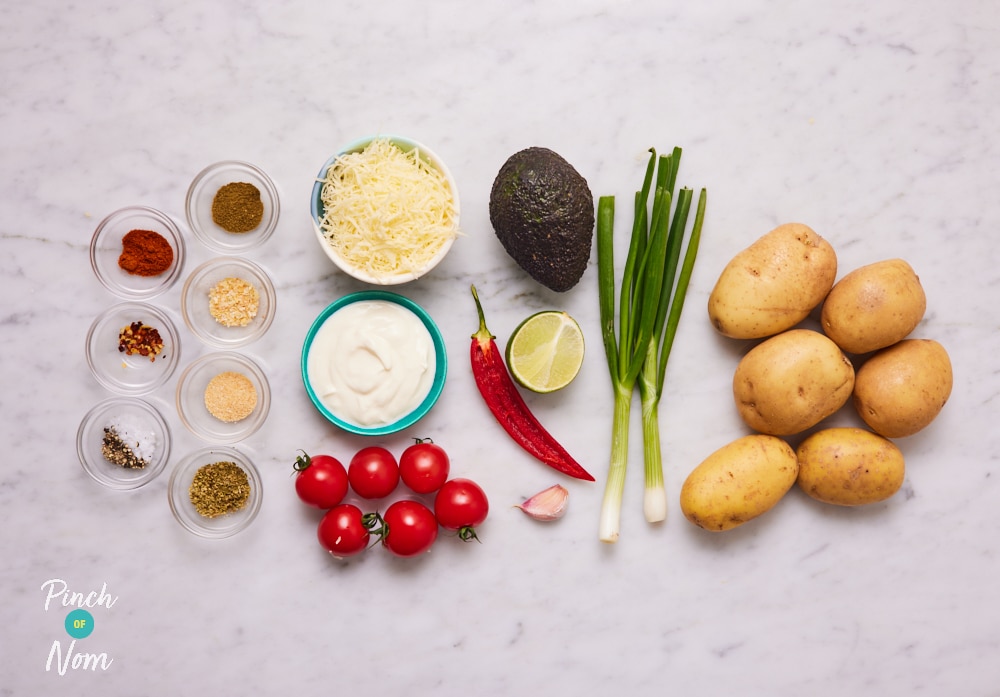 Cheesy Avocado Salsa Wedges - Pinch of Nom Slimming Recipes