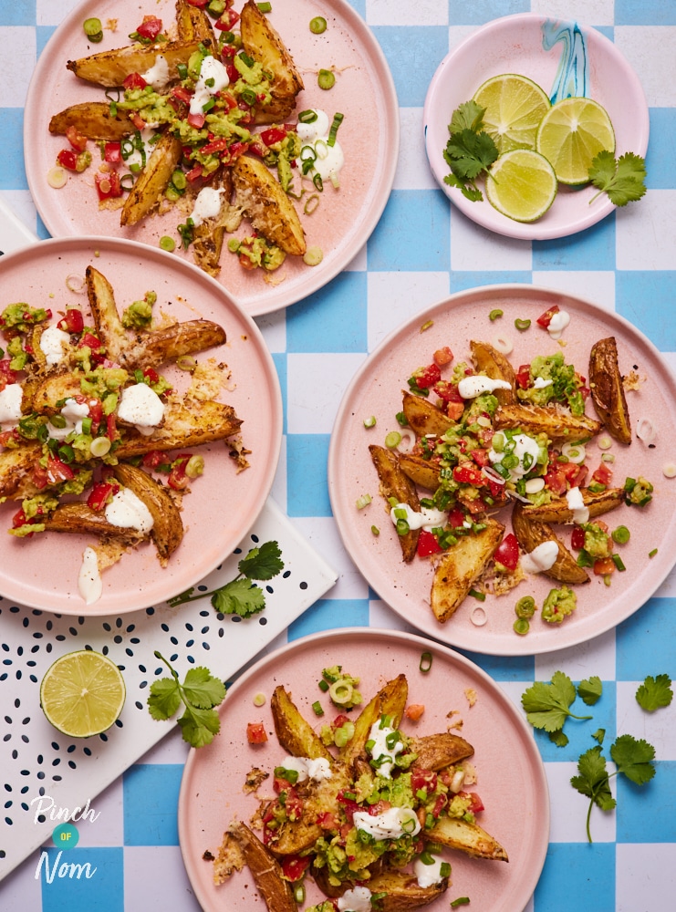 Cheesy Avocado Salsa Wedges - Pinch of Nom Slimming Recipes
