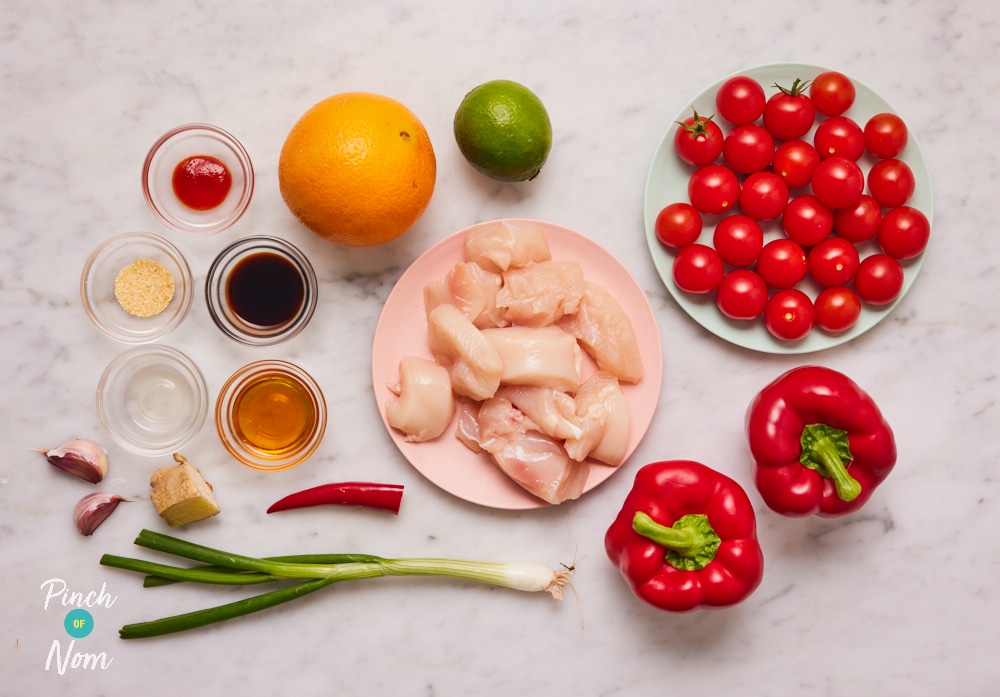 Ginger and Orange Chicken Kebabs - Pinch of Nom Slimming Recipes