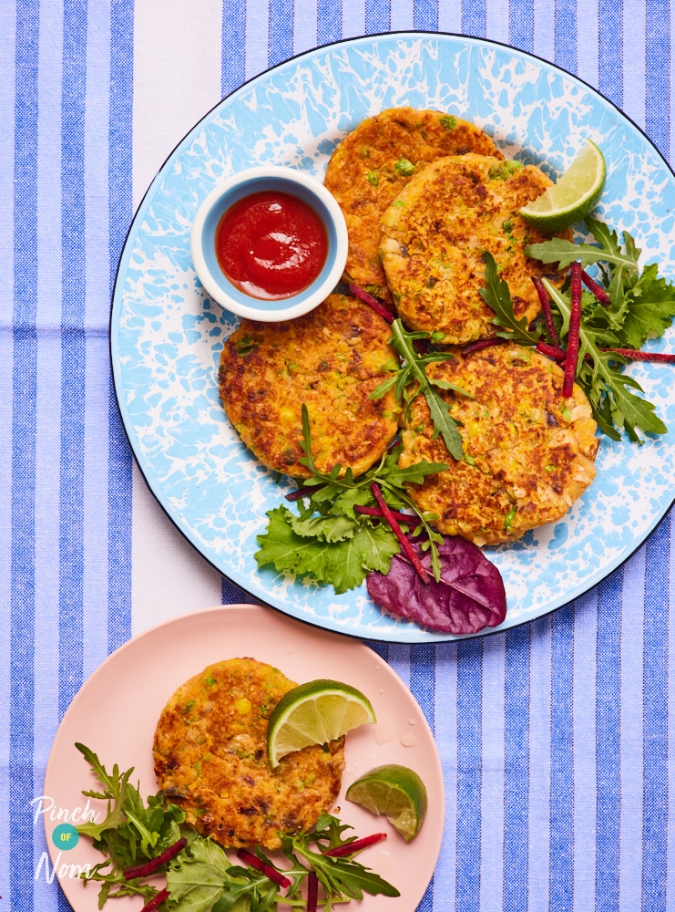 Hidden Veg Fritters - Pinch of Nom Slimming Recipes