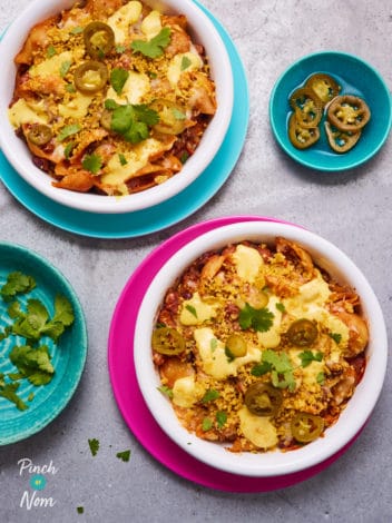 Tortilla-Topped Pasta Bake pinchofnom.com