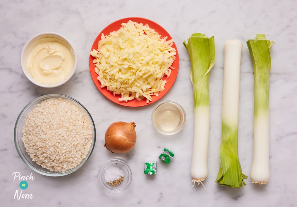 Cheesy Leek Risotto - Pinch of Nom Slimming Recipes